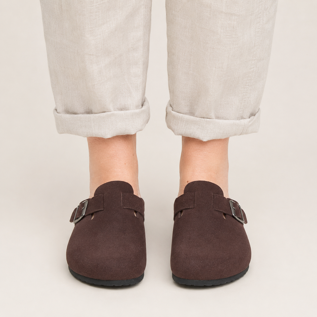 The Cork Buckle Mule