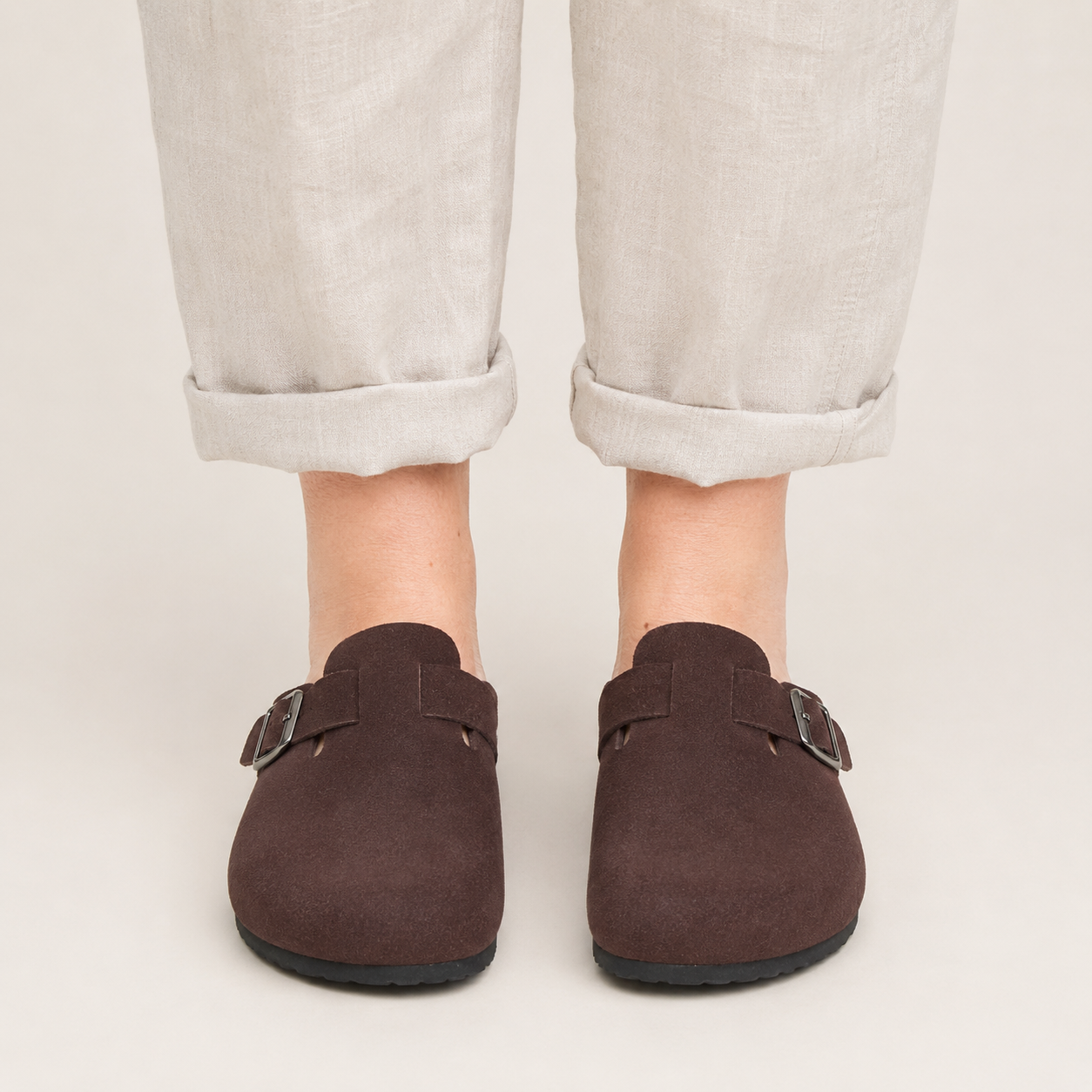 The Cork Buckle Mule