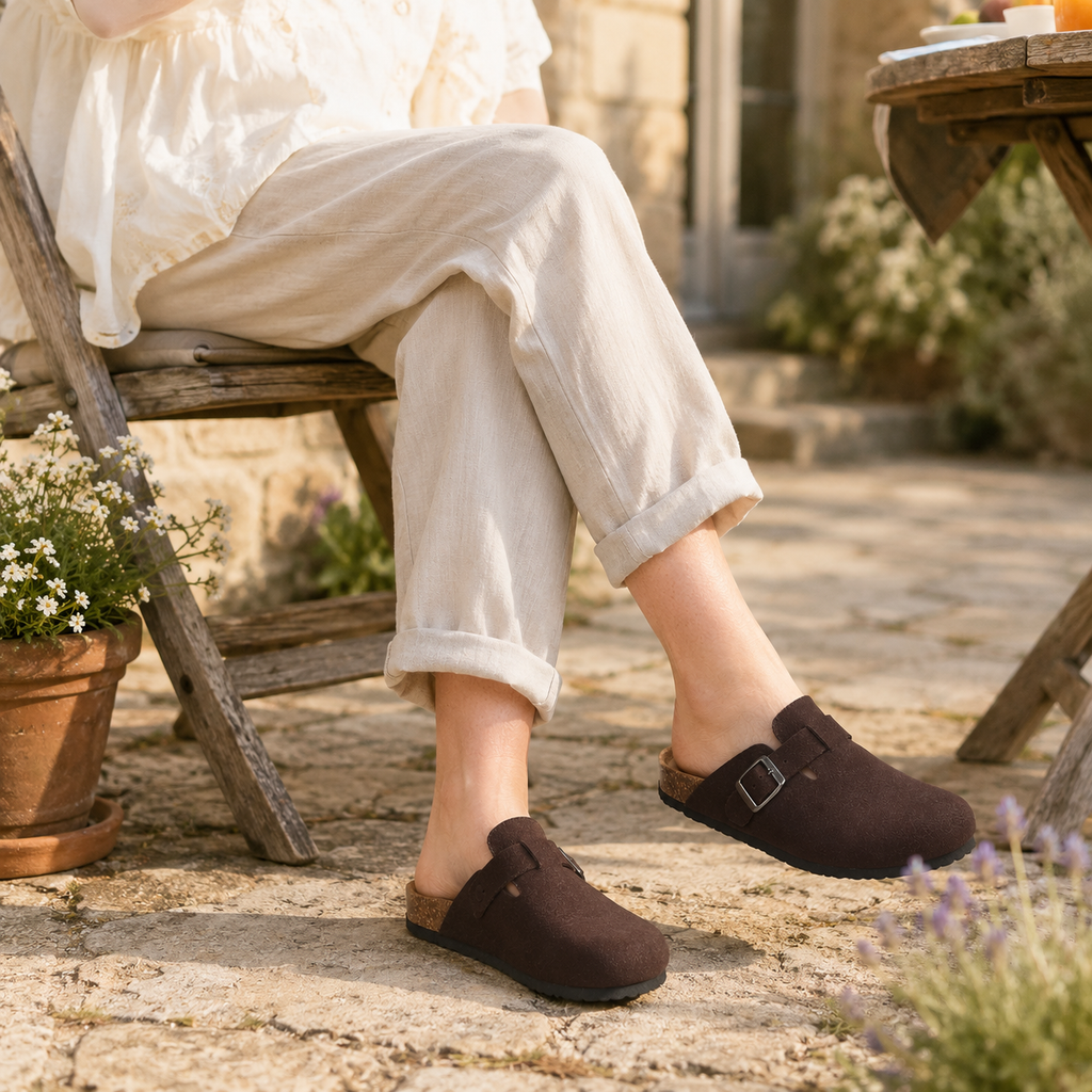 The Cork Buckle Mule