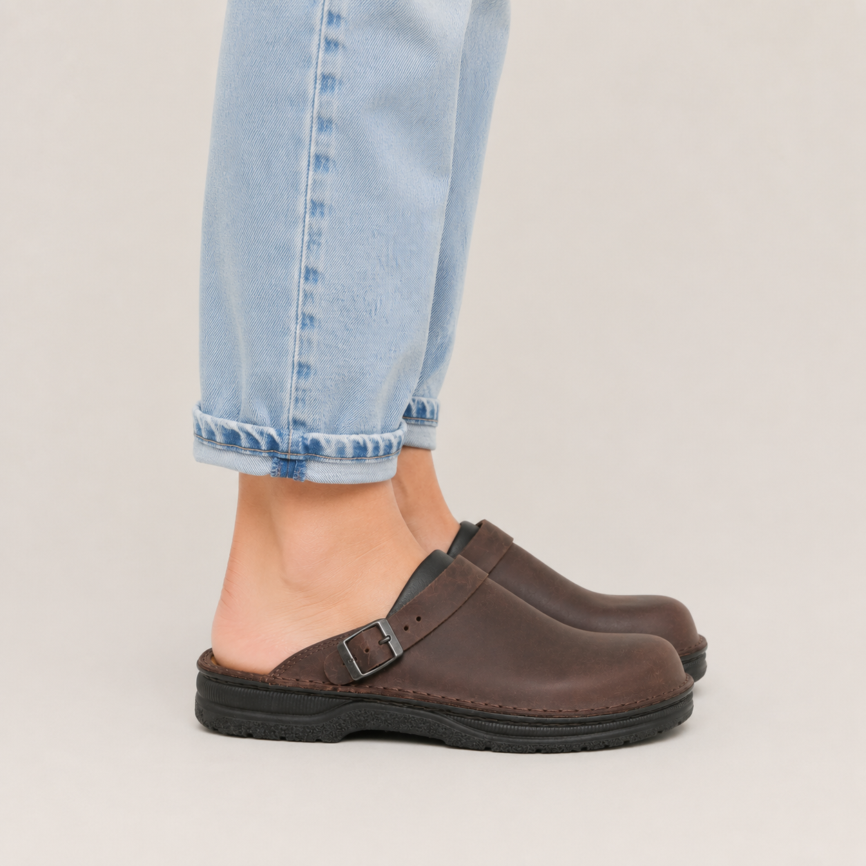 The Heritage Buckle Clog