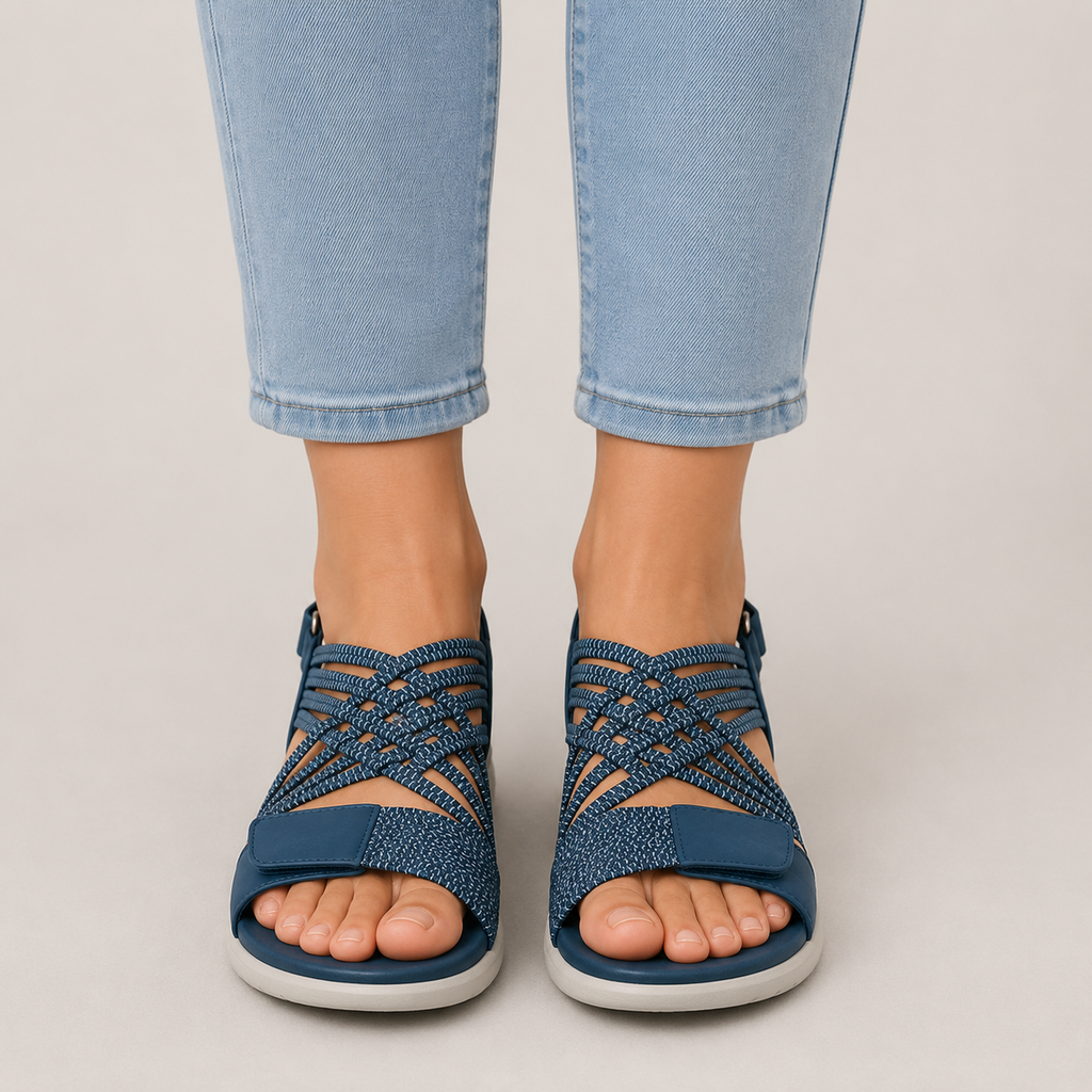 The Woven Strap Comfort Sandal