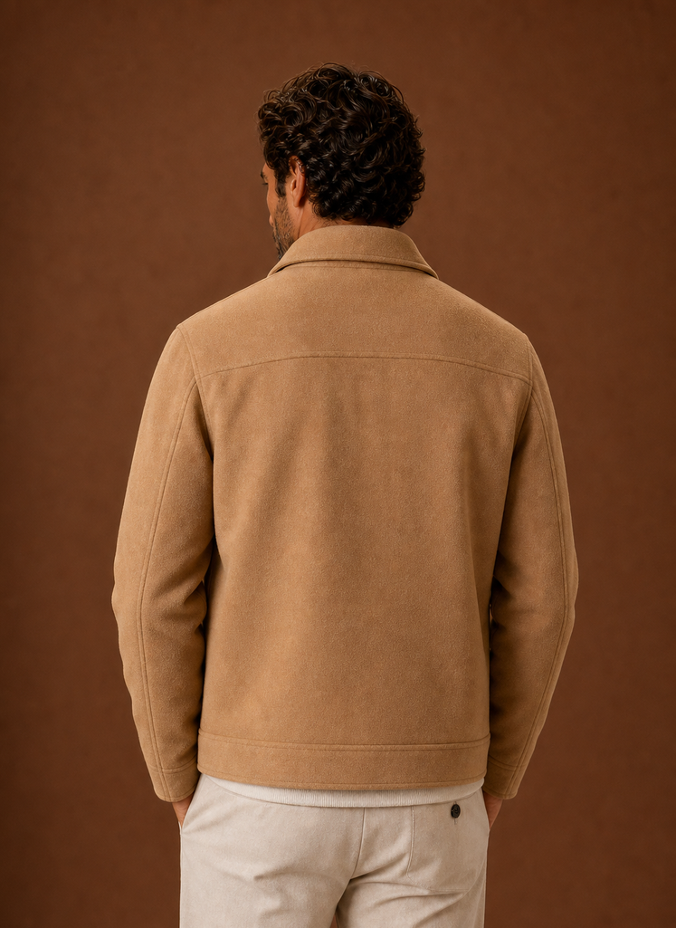 Men's Button-Front Casual Shirt Jacket