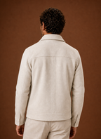 Men's Button-Front Casual Shirt Jacket
