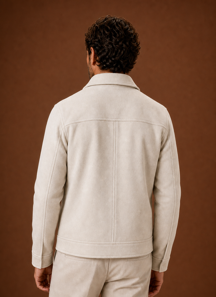Men's Button-Front Casual Shirt Jacket