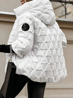 Lorraine | Diamond Patchwork Hooded Jacket