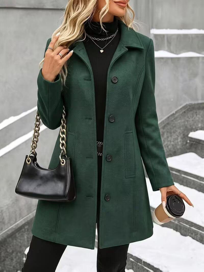 Elaine | Comfortable Stand-Collar Coat