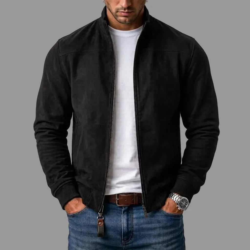 Mason Suede Bomber Jacket