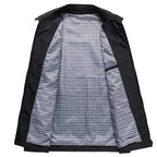 Men's Jacket - Lightweight Zip-Up Spread Collar | Smart Casual