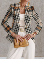 Ghislaine™ | Houndstooth Blazer