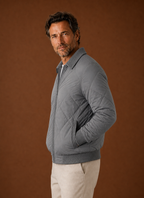 Men's Bomber Jacket - Zip-Up Casual Jacket