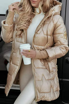 Elegant winter coat with practical hood for comfort