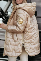 Elegant winter coat with practical hood for comfort