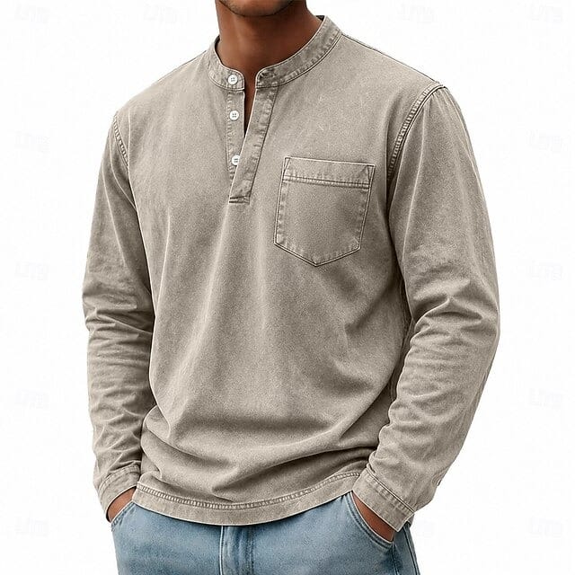 Men Saltwater Long Sleeve Henley