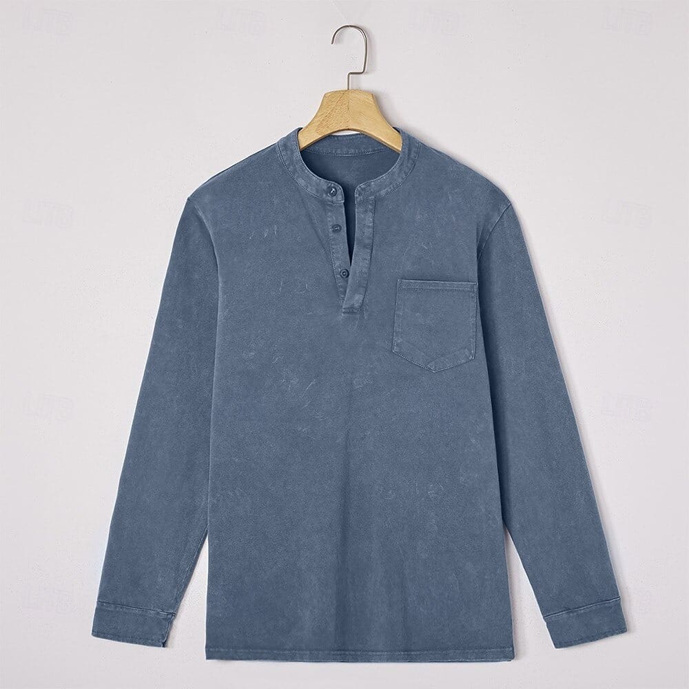 Men Saltwater Long Sleeve Henley