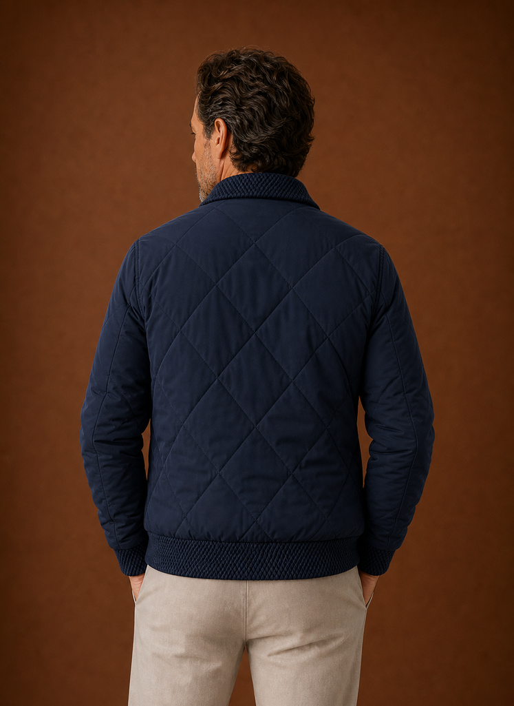 Men's Bomber Jacket - Zip-Up Casual Jacket