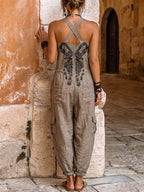 Harmony™ | V-Neck Sleeveless Wide-Leg Jumpsuit