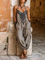 Harmony™ | V-Neck Sleeveless Wide-Leg Jumpsuit