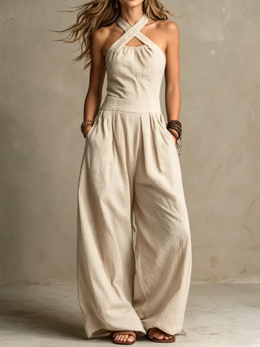 The Cotswold Jumpsuit | Elegant Cross-Over Design