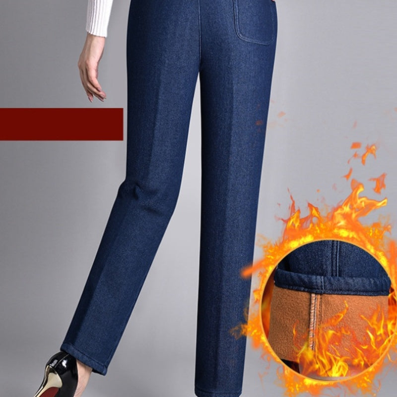 Effortlessly Elegant Jeans with Comfortable Waistband