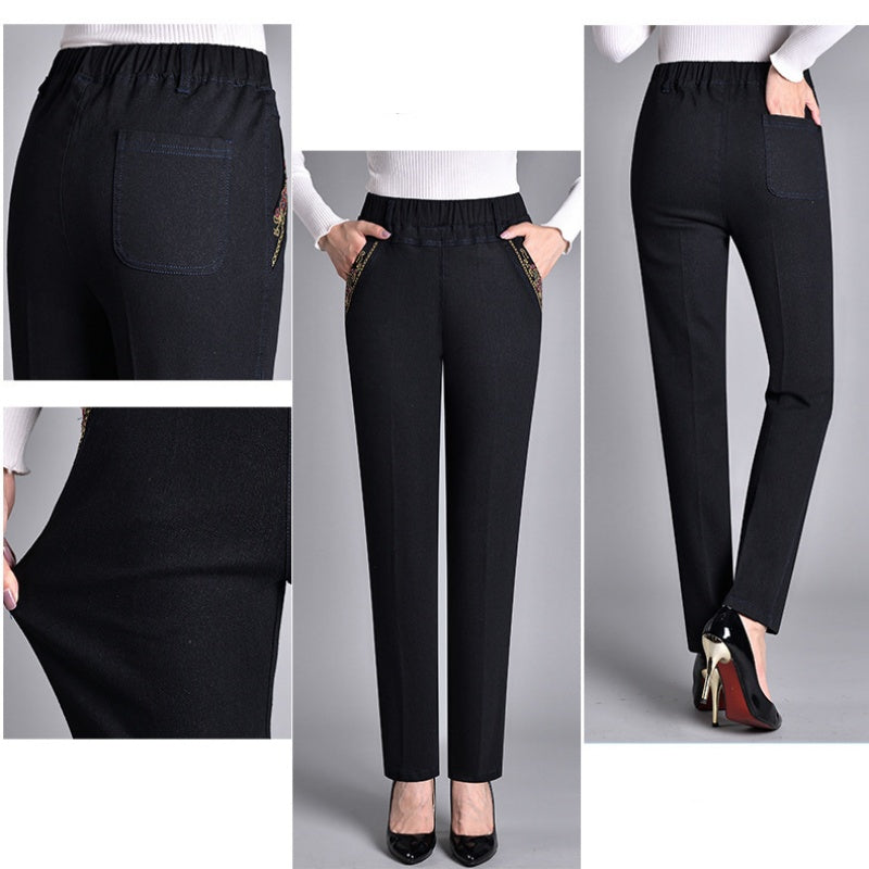Effortlessly Elegant Jeans with Comfortable Waistband