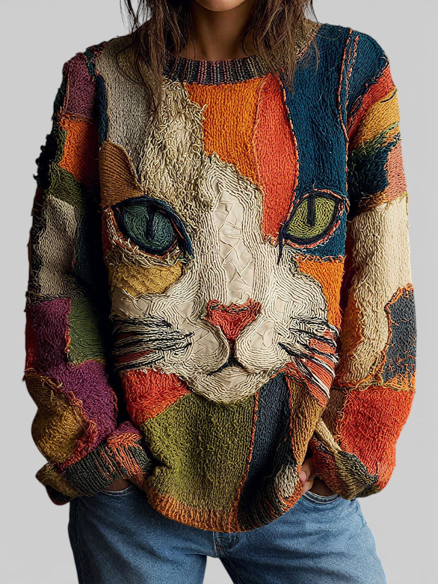 Zaira | Artistic Cat Statement Top