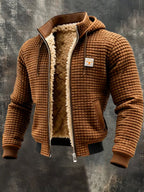Retro jacket with hood and zip